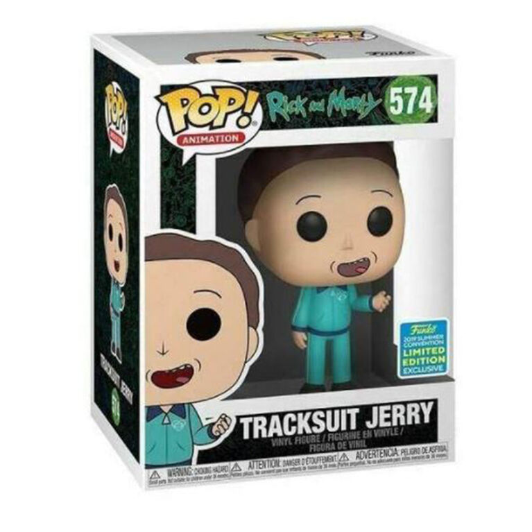 Figurine en vinyle Tracksuit Jerry de Rick et Morty par Funko POP!.
