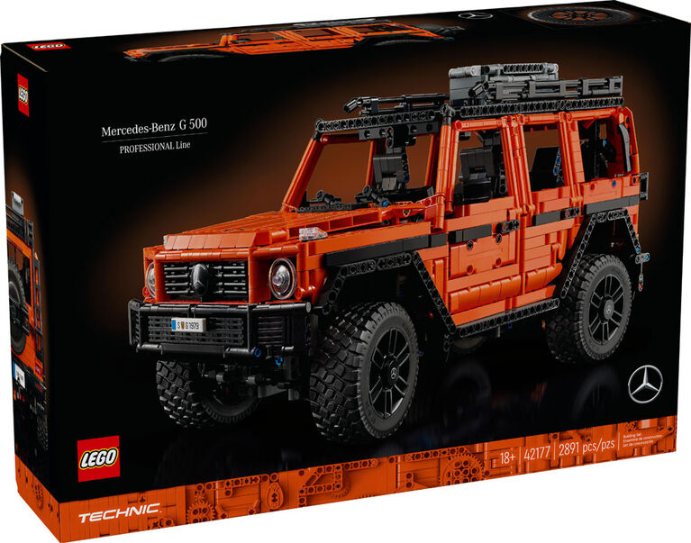 LEGO Technic Mercedes-Benz G 500 PROFESSIONAL Line Car Building Set, G-Wagon Model Car Gift for Adults, 4X4 and Off-Road Vehicle, Mercedes-Benz Collectibles and Merchandise, 42177