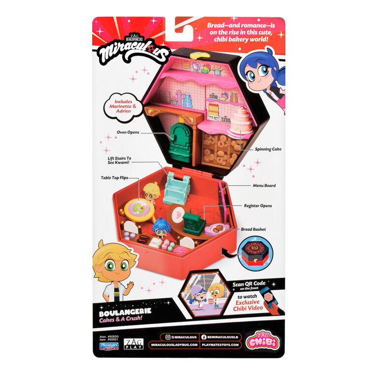 Miraculous Chibi Boulangerie: Cakes & A Crush Miracle Box Playset