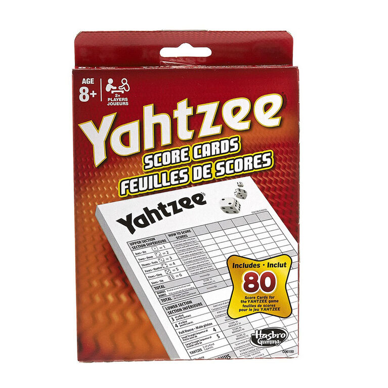 Hasbro Gaming - Yahtzee Score Cards - styles may vary