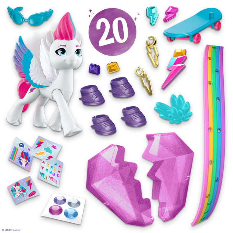 My Little Pony: A New Generation Movie Crystal Adventure Zipp Storm -  White Pony