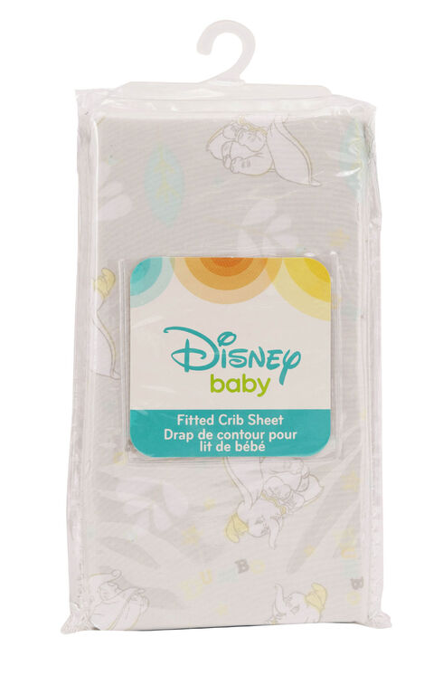 Disney Baby Drap de contour pour lit de bébé- Dumbo