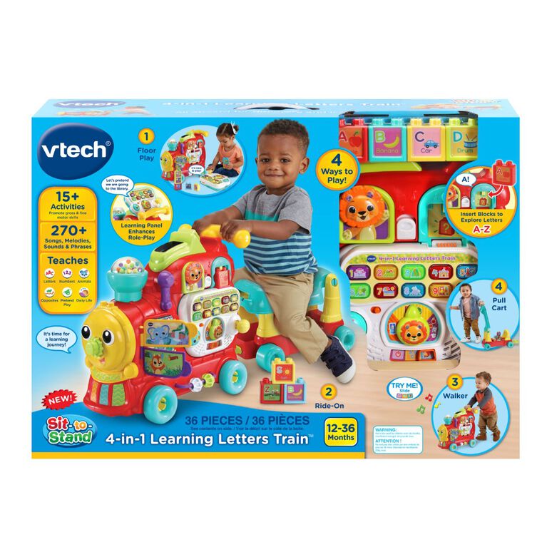 VTech Maxiloco, mon trotti train 4 en 1 - Édition anglaise