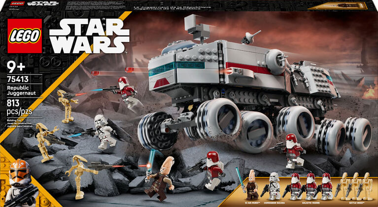 LEGO Star Wars: The Clone Wars Republic Juggernaut Building Toy for Kids, Ages 9+ - 75413