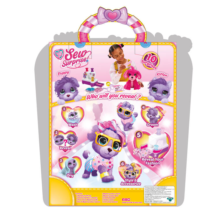 Little Live Scruff-A-Luvs Sew Surprise Playset Purple