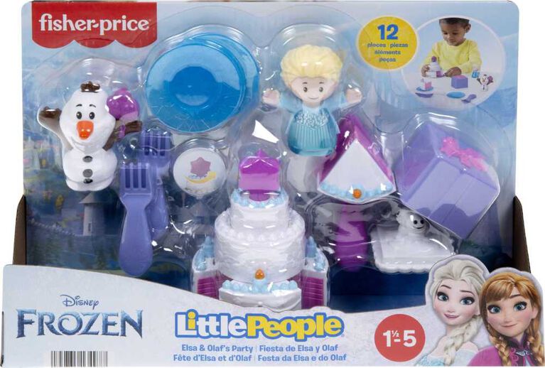 Fisher-Price Little People Disney La Reine des Neiges Coffret Fête d'Elsa et Olaf