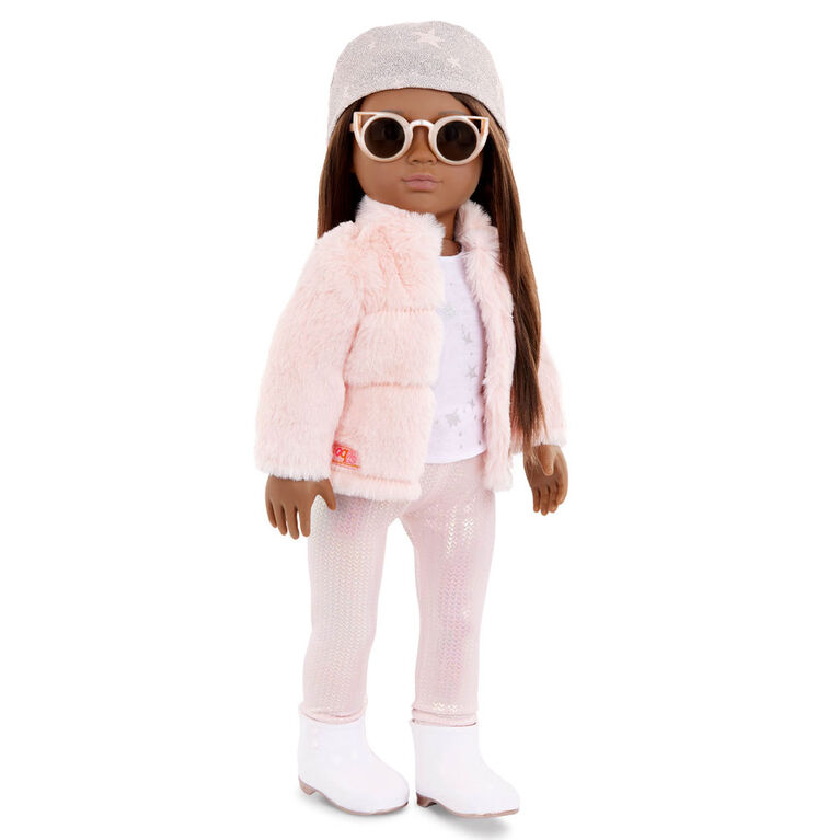 Our Generation - Faux Fur Coat & Sparkly Leggings