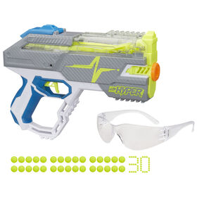 Nerf Hyper Rush-40 Pump-Action Blaster -- Includes 30 Nerf Hyper Rounds, Up To 110 FPS Velocity, Easy Reload, Holds Up to 40 Rounds