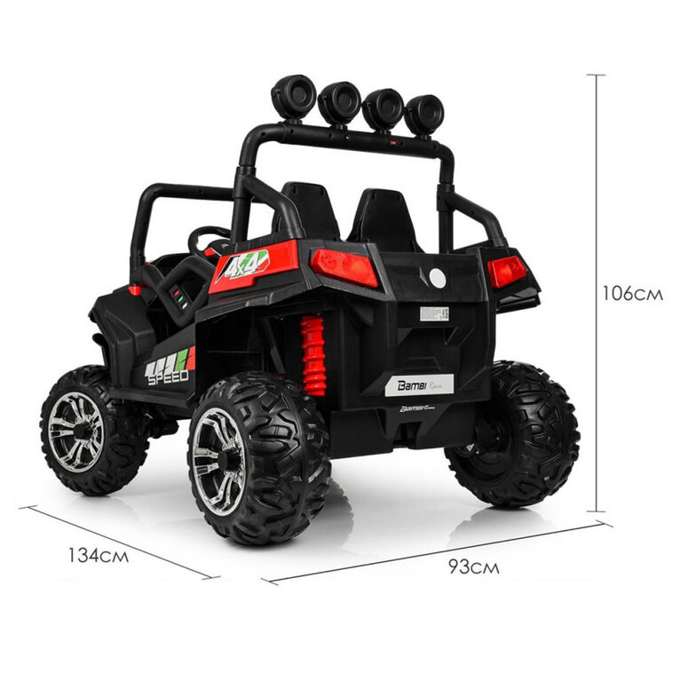 KidsVip 24V Kids & Toddlers UTV Viper 4WD Ride on car w/Remote Control - Red - English Edition