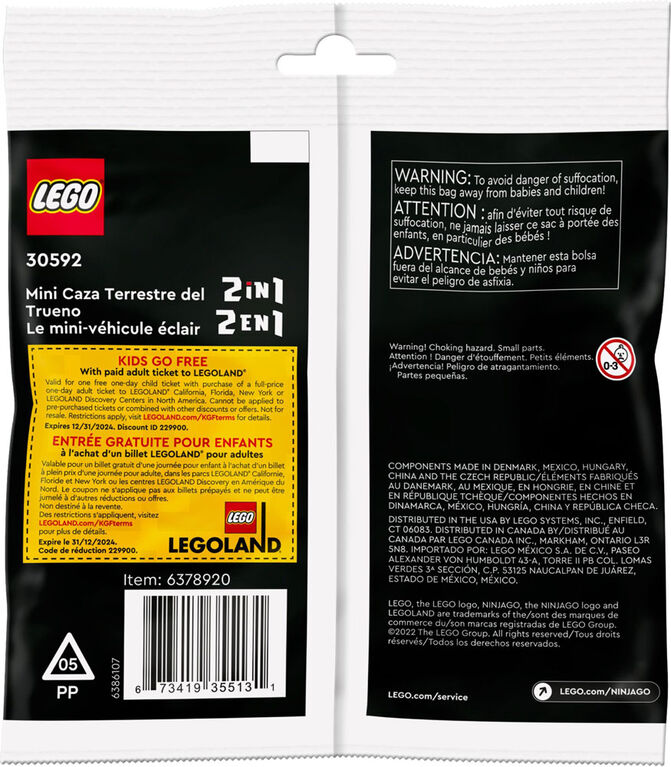 LEGO Ninjago Le minivéhicule éclair 30592
