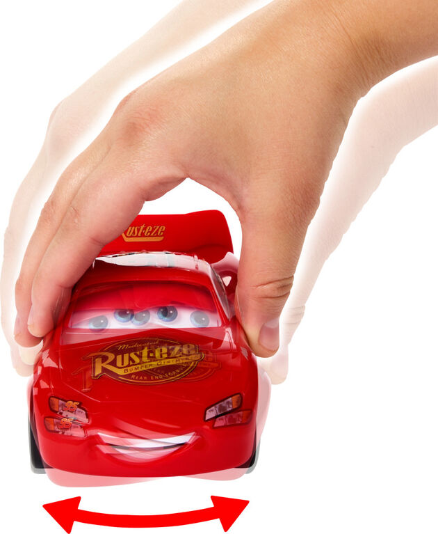 Disney and Pixar Cars Moving Moments Lightning McQueen Toy Car with Moving Eyes and Mouth