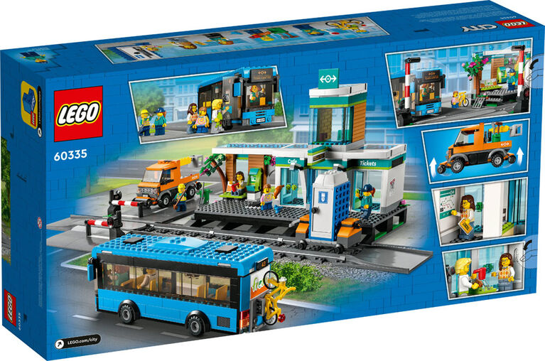 LEGO City La gare ferroviaire 60335 Ensemble de construction (907 pièces) -  Notre exclusivité