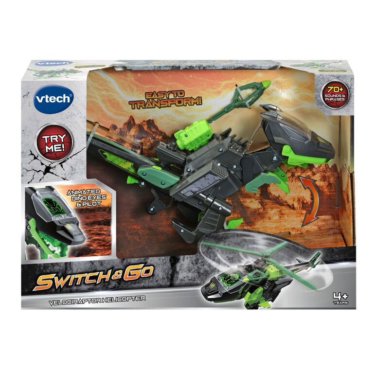 VTech Switch & Go Velociraptor Helicopter - English Edition