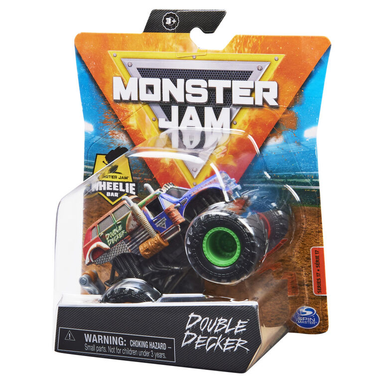 Monster Jam, Official Double Decker Monster Truck, Die-Cast Vehicle, Wreckless Trucks Series, 1:64 Scale