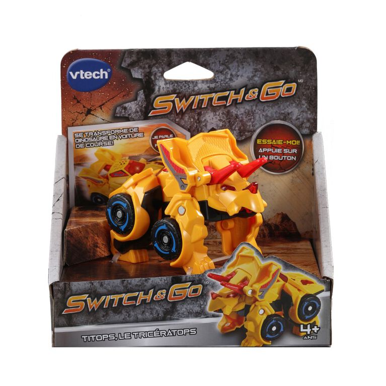 VTech Switch and Go Titops, le Tricératops - Édition française