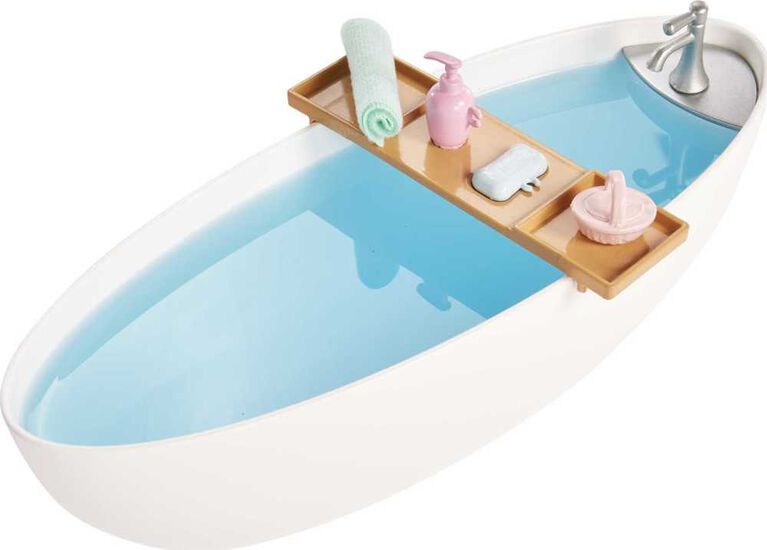 Barbie Doll & Bathtub Playset, Confetti Soap & Accessories