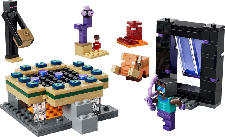 LEGO Minecraft Nether & End Portal Journey Building Toy for Boys, Girls, & Kids, Ages 7+ - 21584