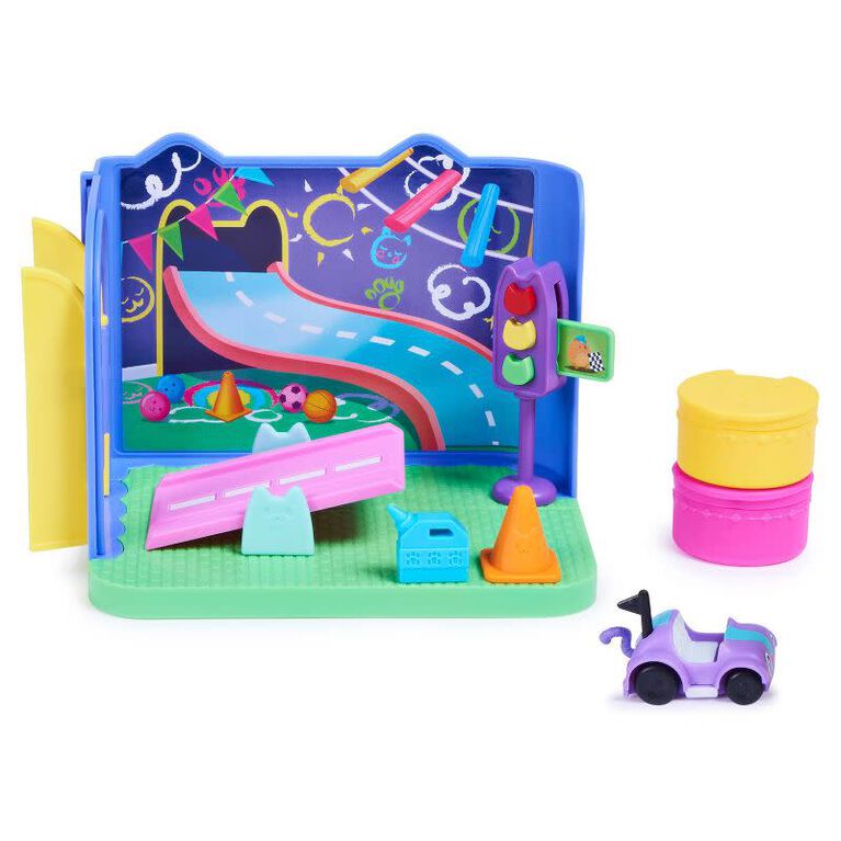 Gabby's Dollhouse, Carlita Purrific Play Room with Carlita Toy Car