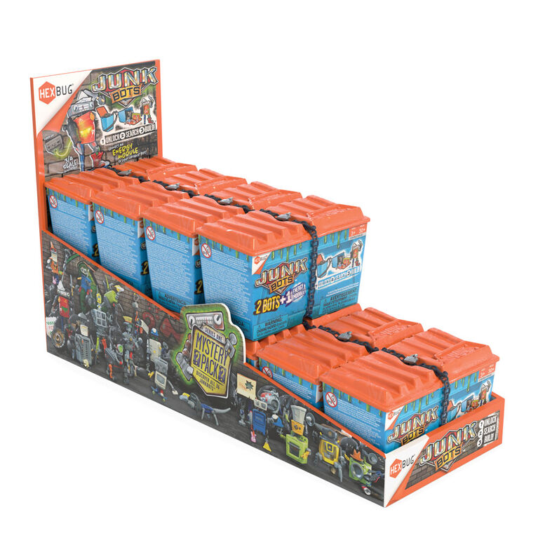 Hexbug Junkbots,  Benne à déchets, moyenne - Les couleurs et les motifs peuvent varier