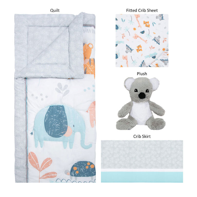 Sammy & Lou Koala & Friend 4 Piece Crib Bedding