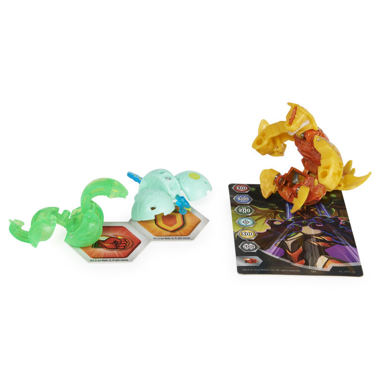 Bakugan Evolutions, Neo Dragonoid with Nano Fury and Lancer Platinum Power Up Pack