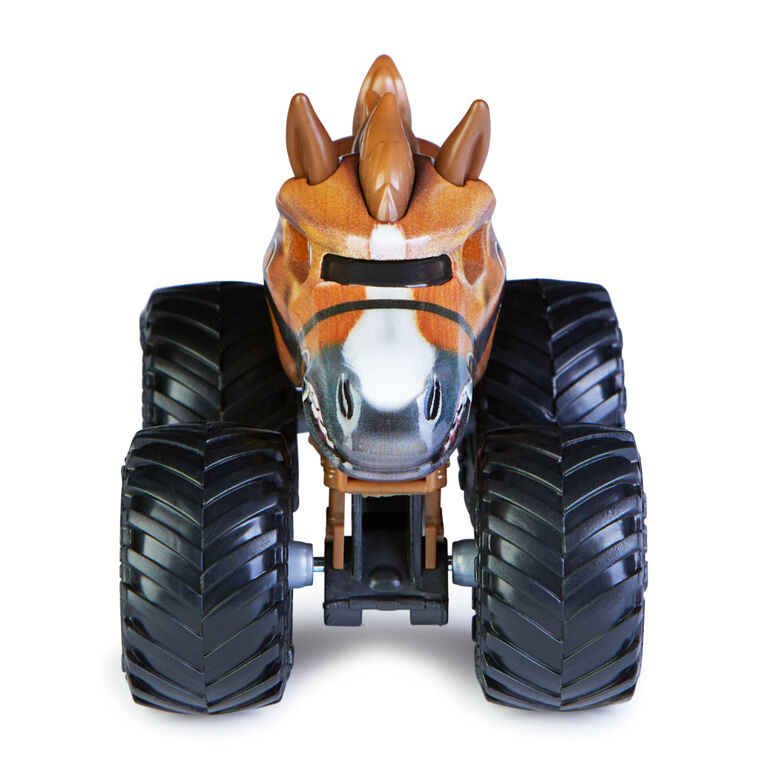 Monster Jam, Official Horse Power Monster Truck, Die-Cast Vehicle, Crazy Creatures Series, 1:64 Scale