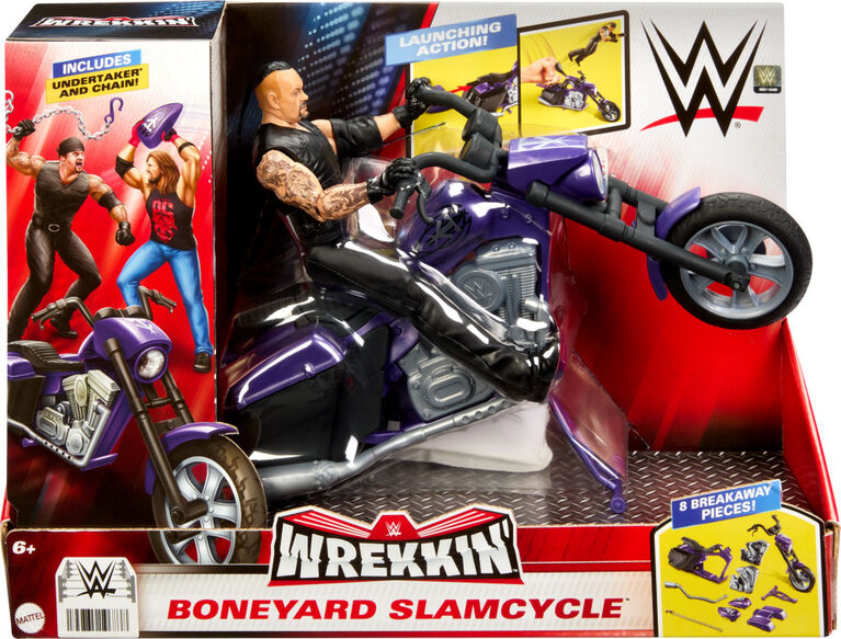 WWE Wrekkin' Slamcycle Vehicle and Undertaker Figure