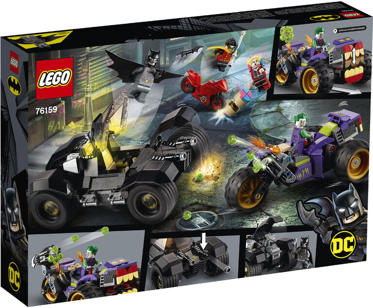 LEGO Super Heroes La poursuite du Joker en moto à 3 roues 76159 (440 pièces)