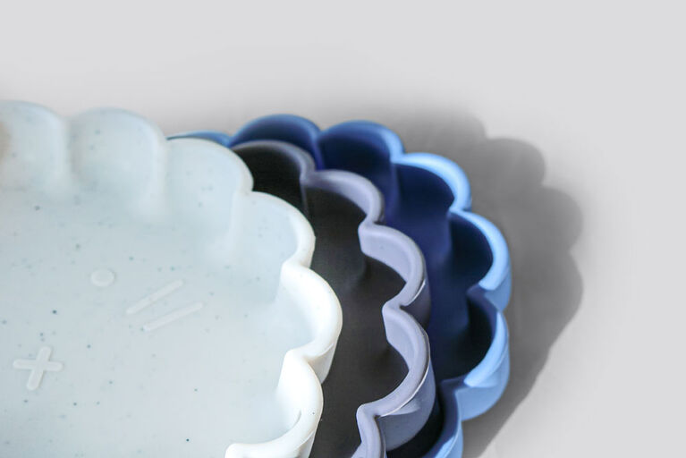 SiliLion - Mess-free silicone plate - Mineral Blue