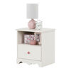 Lily Rose Table de chevet 1 tiroir- Blanc antique