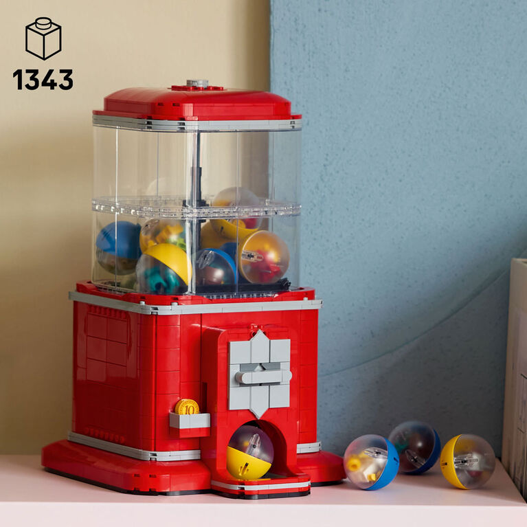 LEGO Ideas Minifigure Vending Machine, Vintage-Style Decor, Building Kit for Adults 21358