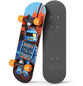 Rudeboyz Mini Skateboard - Robot  - 17"