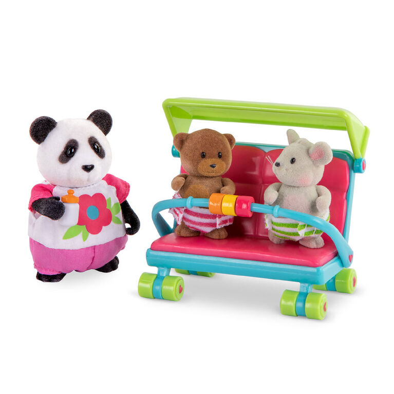 Li'l Woodzeez, Babysitter Playset with Animal Characters - styles may vary