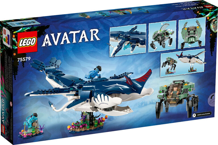 LEGO Avatar Payakan the Tulkun and Crabsuit 75579 Building Toy Set (761 Pieces)