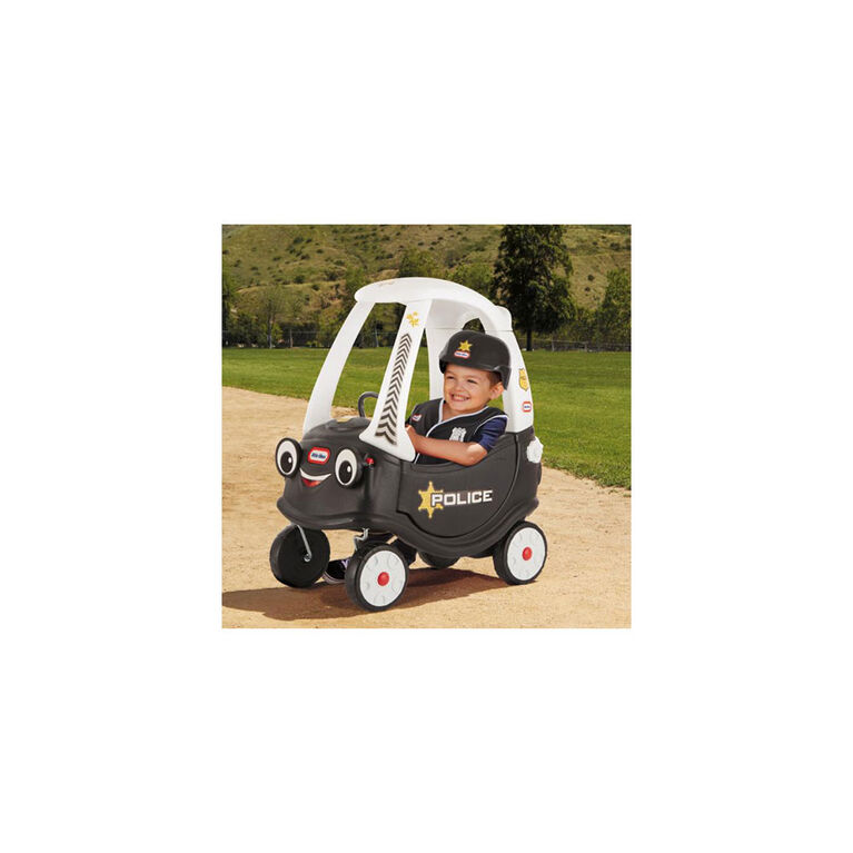 Trotteur voiture de police au thème Cozy Coupe Little Tikes - Notre exclusivité