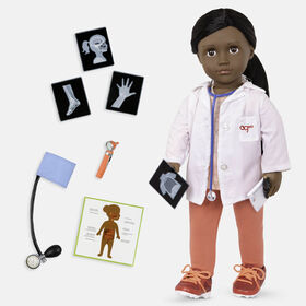 Poup&eacute;e docteur 46&nbsp;cm avec accessoires, Meagann, Our Generation