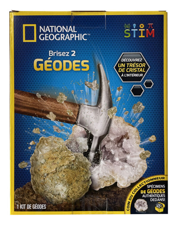 National Geographic Break open 2 Geodes