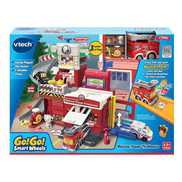 VTech Go! Go! Smart Wheels Rescue Tower Firehouse - English Edition