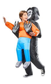 Rubies Grim Reaper Abduction Inflatable Costume for Kids, Unisex One Size