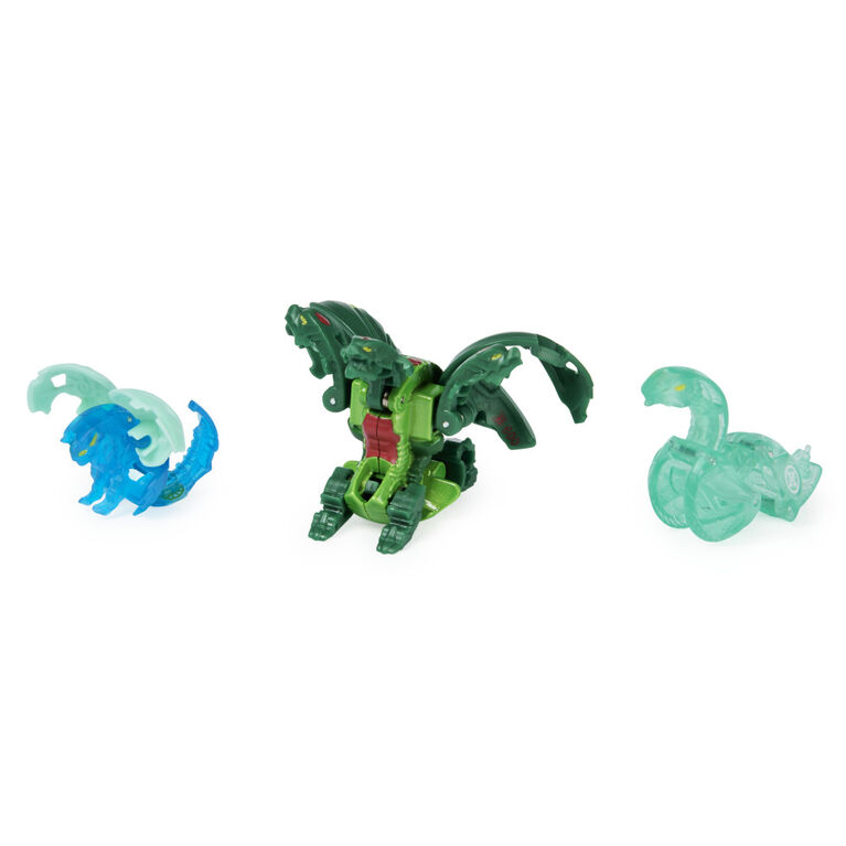 Bakugan Evolutions, Nillious with Nano Sledge and Lancer Platinum Power Up Pack