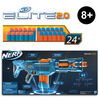 Nerf Elite 2.0, blaster Echo CS-10, 24 fléchettes Nerf, chargeur 10 fléchettes, crosse amovible et rallonge de canon, 4 rails tactiques