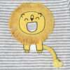 Just Born Baby Boys 2-Piece Organic Long Sleeve Onesies Bodysuit and Pant Set - Lil Lion 3-6 Months