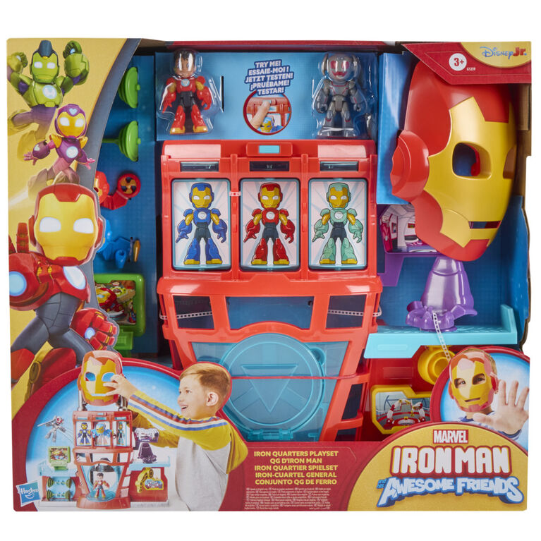 Marvel Iron Man and his Awesome Friends QG d'Iron Man, coffret électronique pour filles et garçons