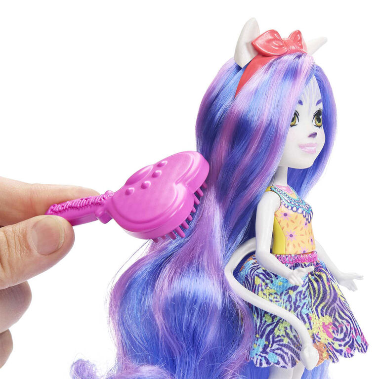 Enchantimals-Poupée Chevelure Gala Enchanté avec figurine animale - Notre exclusivité