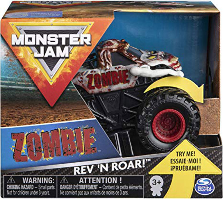 Monster Jam, Monster truck authentique Zombie Rev 'N Roar à l'échelle 1:43