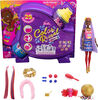 Barbie Color Reveal Glitter! Hair Swaps Doll, Glittery Blue with 25 Hairstyling and Party-Themed Surprises