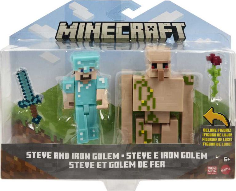 Minecraft Toys, 2-Pack of Action Figures, Gifts for Kids