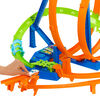 Hot Wheels Track Set with 5 Crash Zones, Motorized Booster and 1 Hot Wheels Car