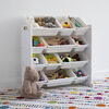 Toy Organizer with 12 Bins, White/White