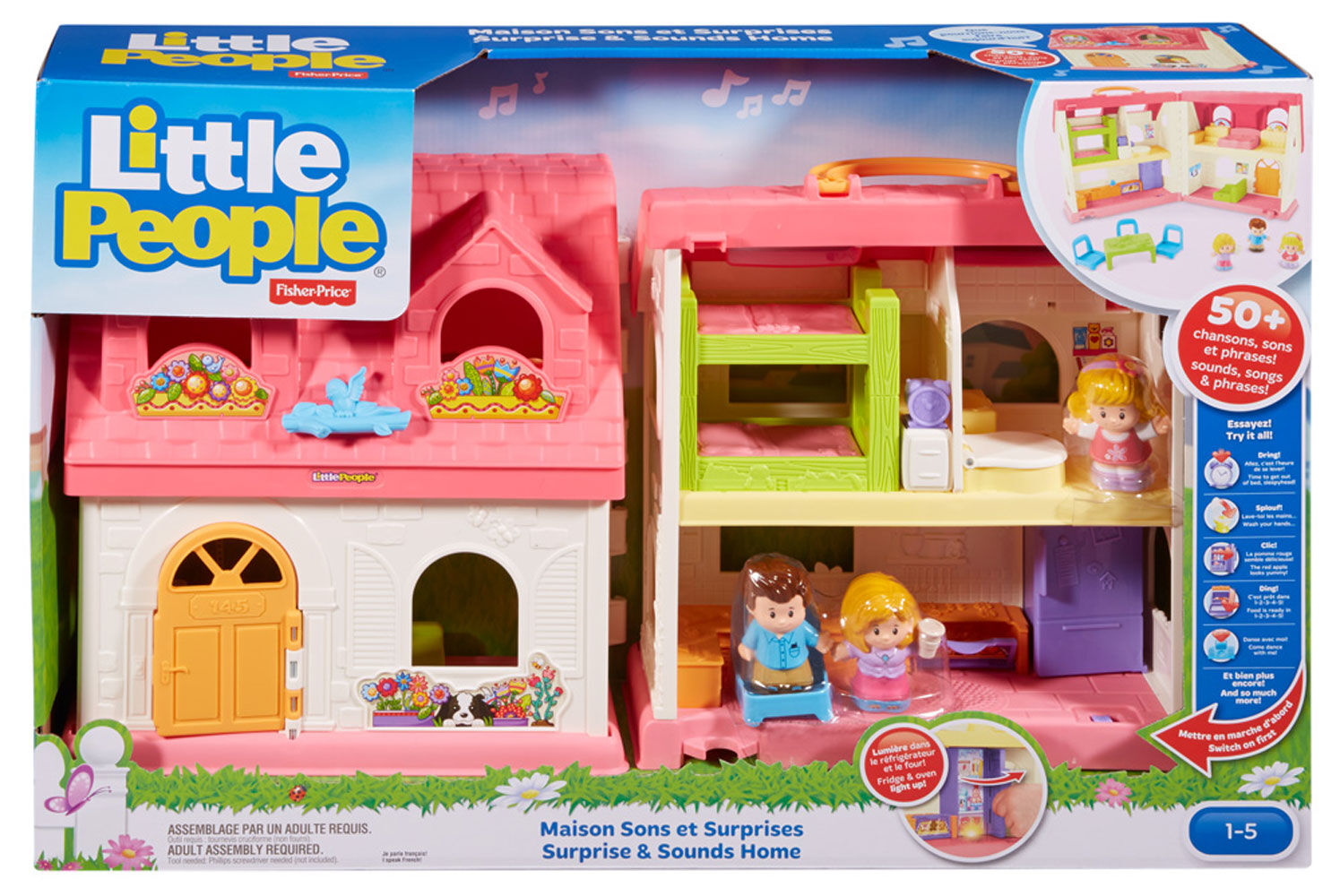 fisher price surprise and sounds home
